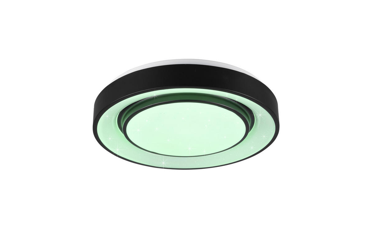 LED-DECKENLEUCHTE 20 W  38/7,5 cm    - Schwarz, Basics, Metall (38/7,5cm)