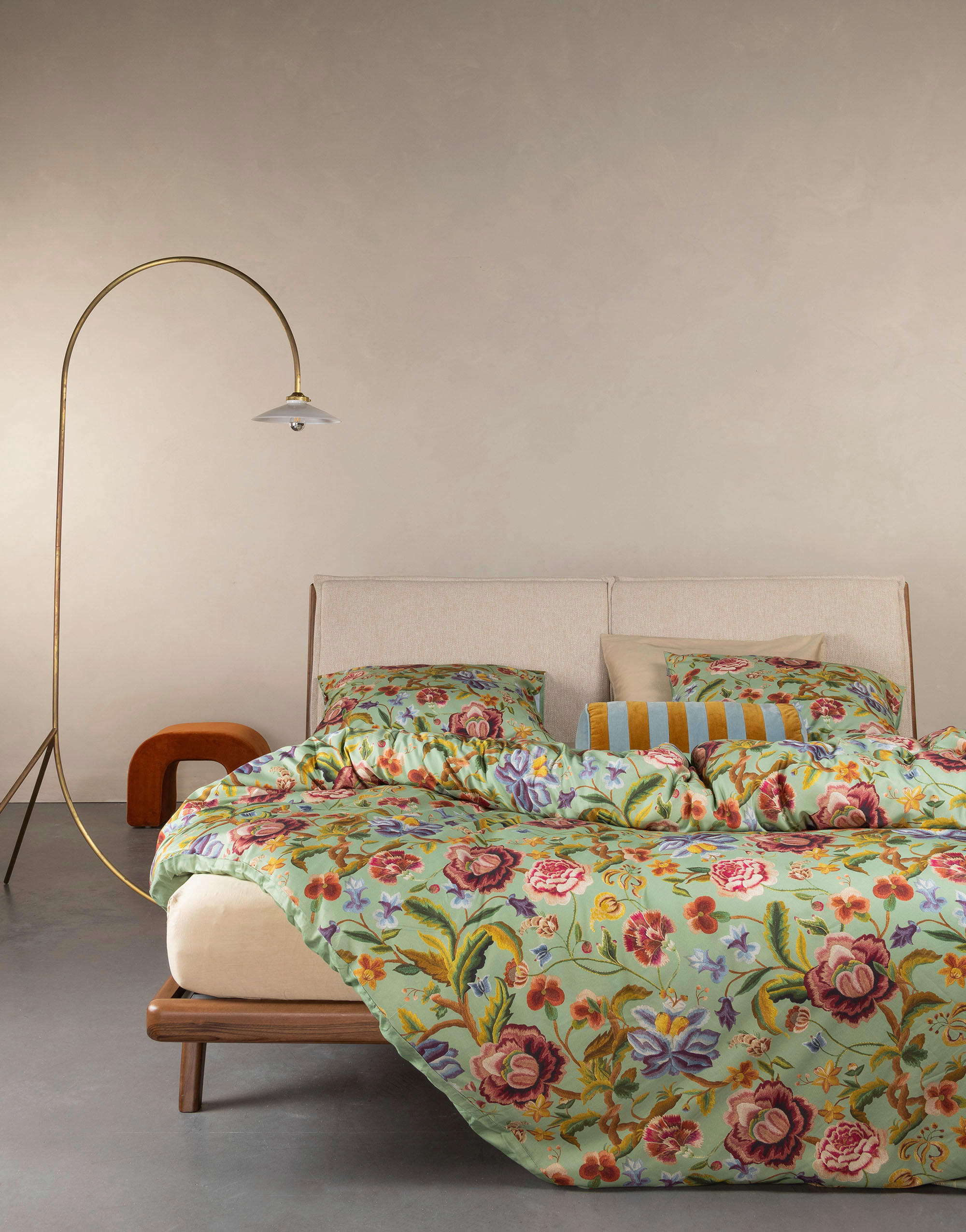 BETTWÄSCHE Rosanella 155/220 cm  - Grün, Basics, Textil (155/220cm) - Essenza