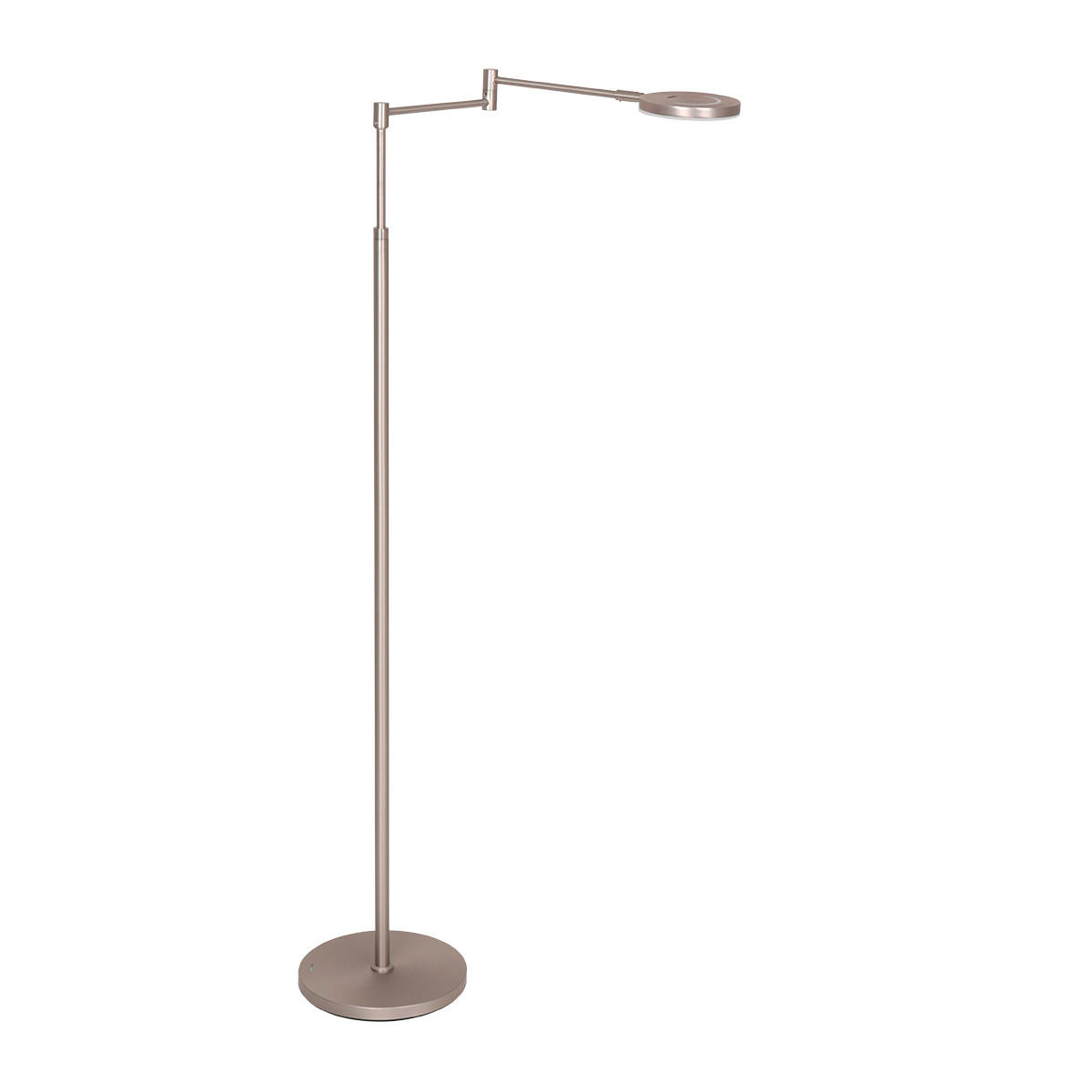 AKKU-STEHLEUCHTE 65/144 cm    - Edelstahlfarben, KONVENTIONELL, Kunststoff/Metall (65/144cm)