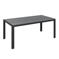 STOL VRTNI  siva, tamno siva  metal, plastika      - siva/tamno siva, Moderno, metal/plastika (180/92/74cm) - Ambia Garden