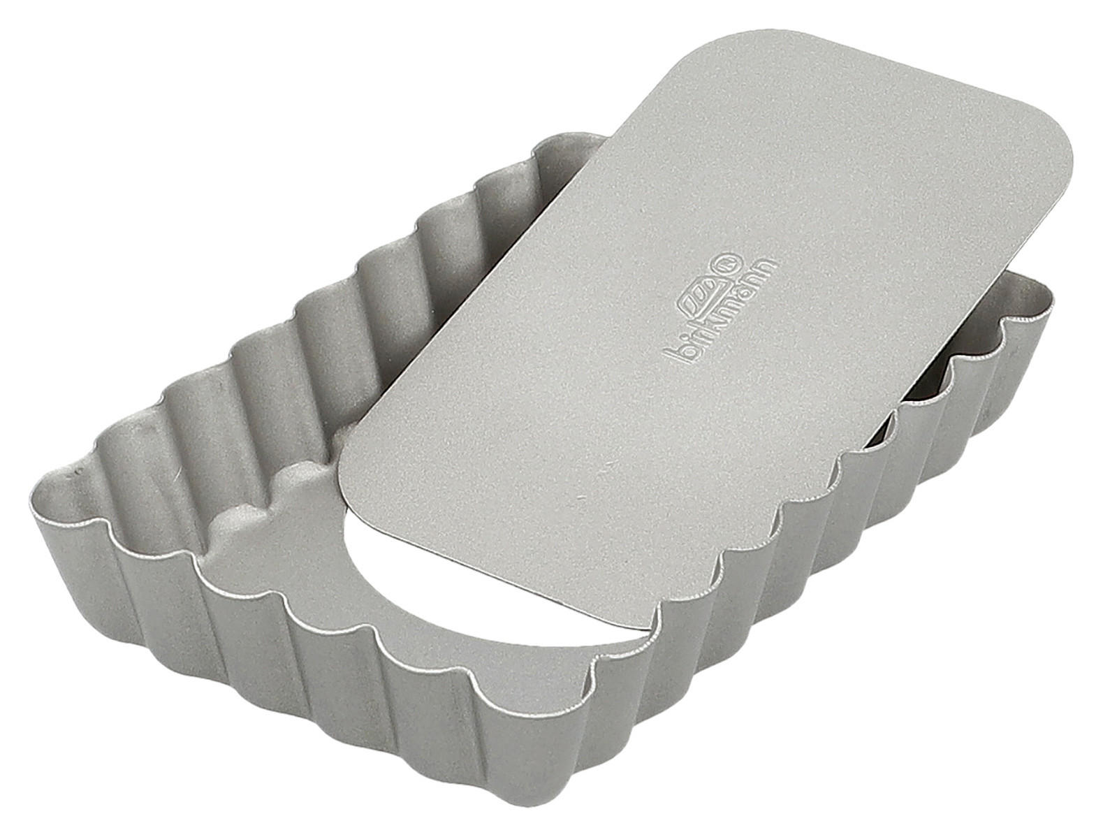 BAKFORM - grå, Basics, metall (13/2/8cm) - Birkmann