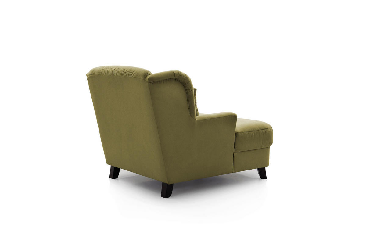 XXL-SESSEL Dunkelgrün  - Dunkelgrün/Dunkelbraun, Modern, Holzwerkstoff/Textil (109/104/145cm) - Sit & More