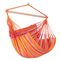 HÄNGESESSEL kingsize outdoor 140/170/210 cm  - Gelb/Rot, KONVENTIONELL, Holz/Textil (140/170/210cm) - La Siesta