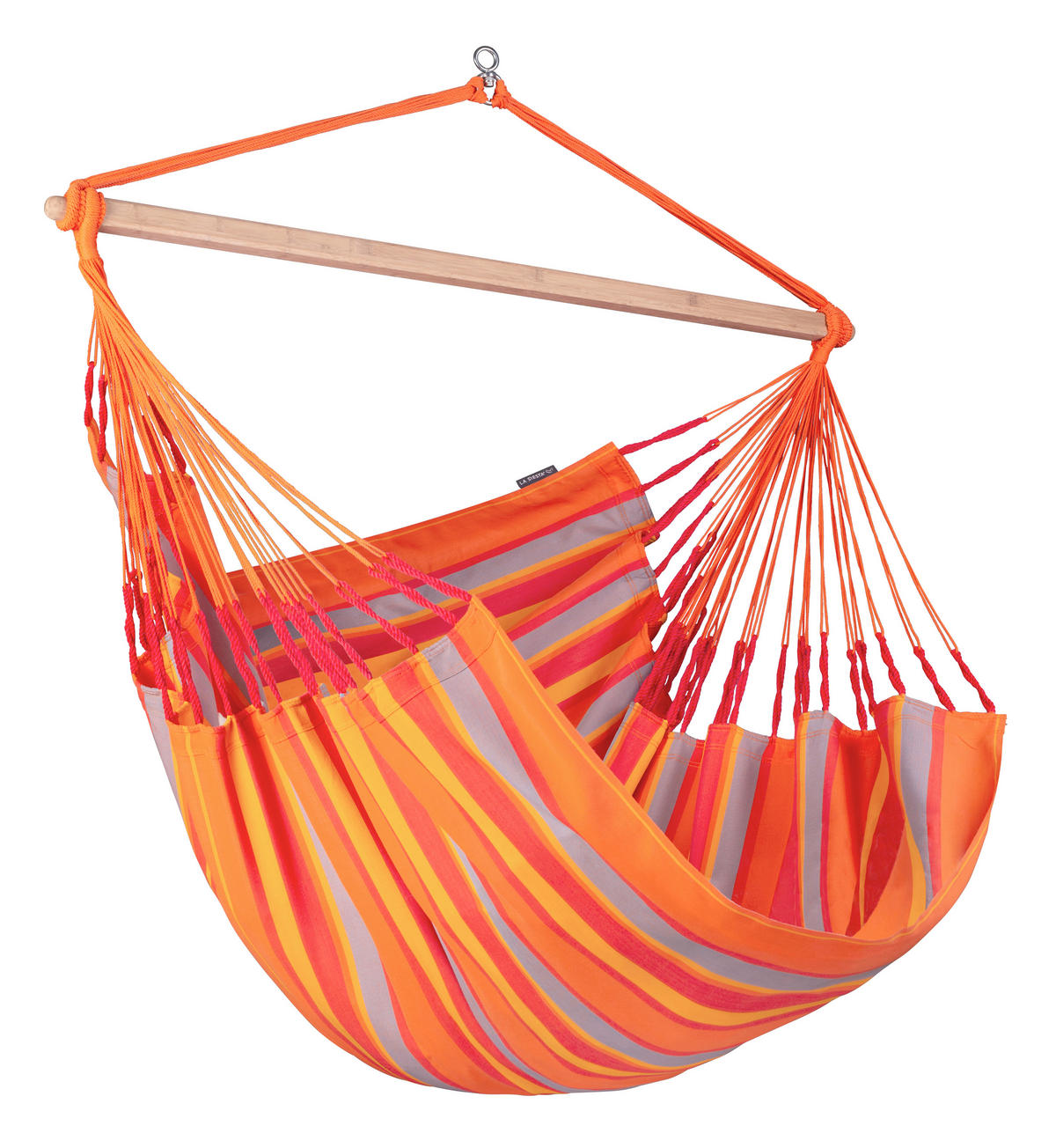 HÄNGESESSEL kingsize outdoor 140/170/210 cm  - Gelb/Rot, KONVENTIONELL, Holz/Textil (140/170/210cm) - La Siesta