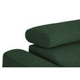 ECKSOFA in Struktur Grün  280/205 cm  - Schwarz/Grün, Design, Textil/Metall (280/205cm) - Xora
