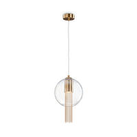 PENDELLEUCHTE 20/37 cm  - Transparent/Bronzefarben, Trend, Glas/Metall (20/37cm) - MAYTONI