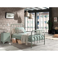 KINDER-/JUNIORBETT - Grün, MODERN, Holz/Metall (90/200cm) - Vipack