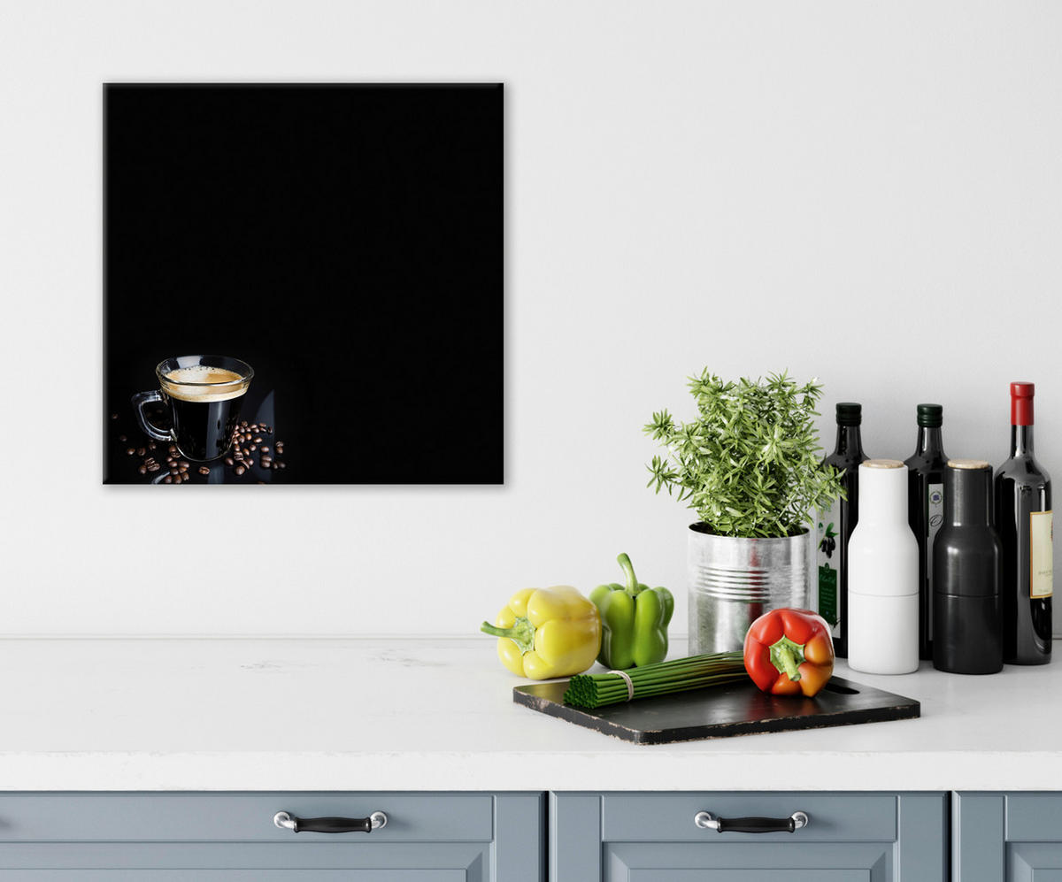 MAGNETTAFEL - Schwarz/Braun, KONVENTIONELL, Glas (50/50/1,5cm) - Euroart