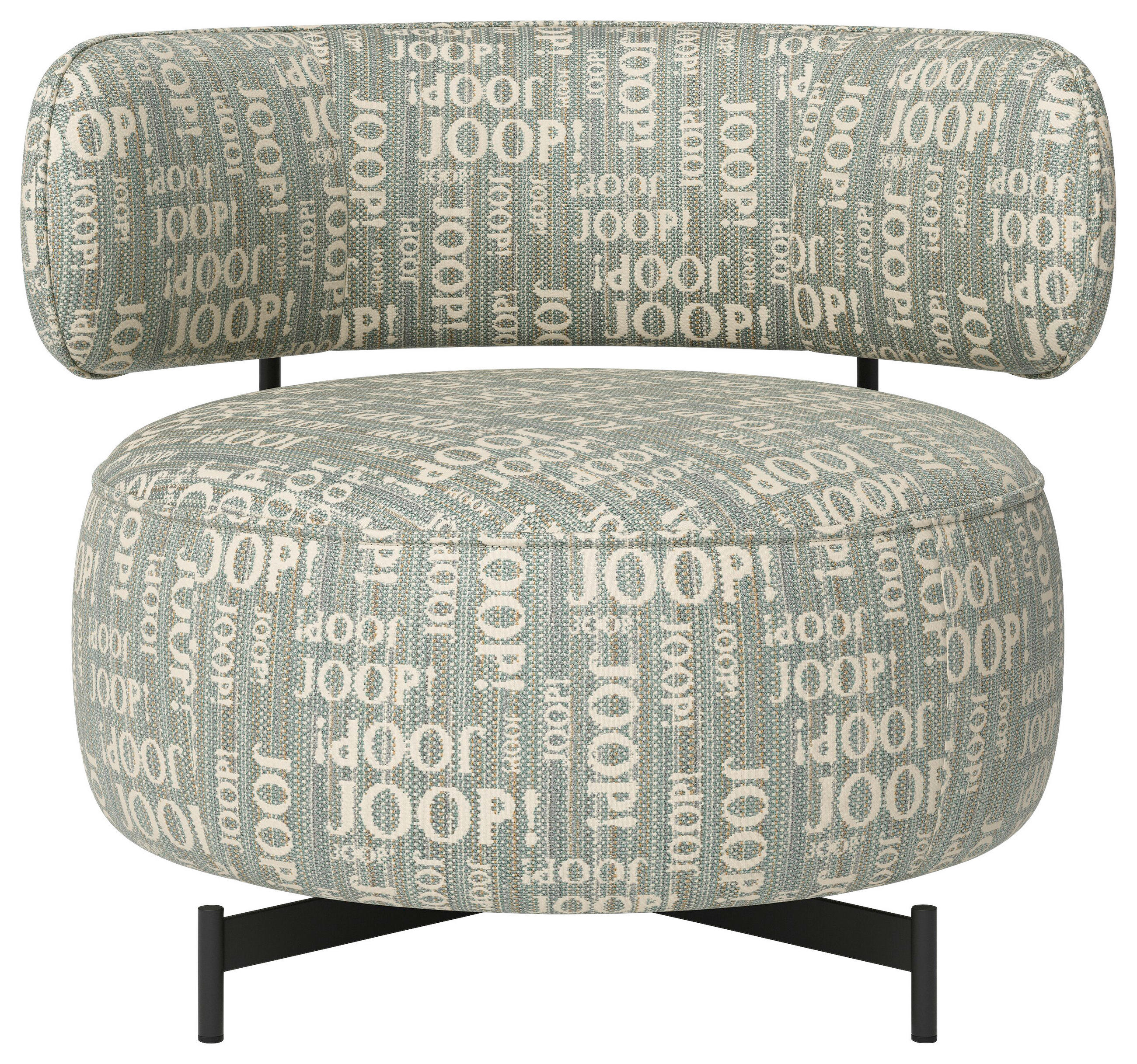Joop! DESIGNOVÉ KŘESLO, textil, modrá, zelená