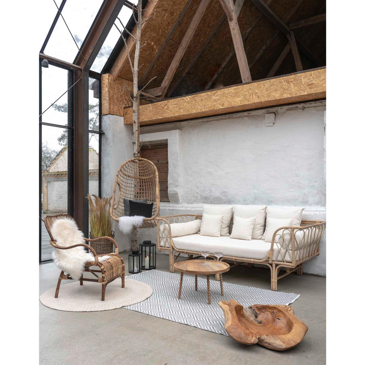 COUCHTISCH Jammu Mangoholz 60/60/35 cm rund Hellbraun  - Hellbraun/Naturfarben, Design, Holz (60/60/35cm) - MID.YOU