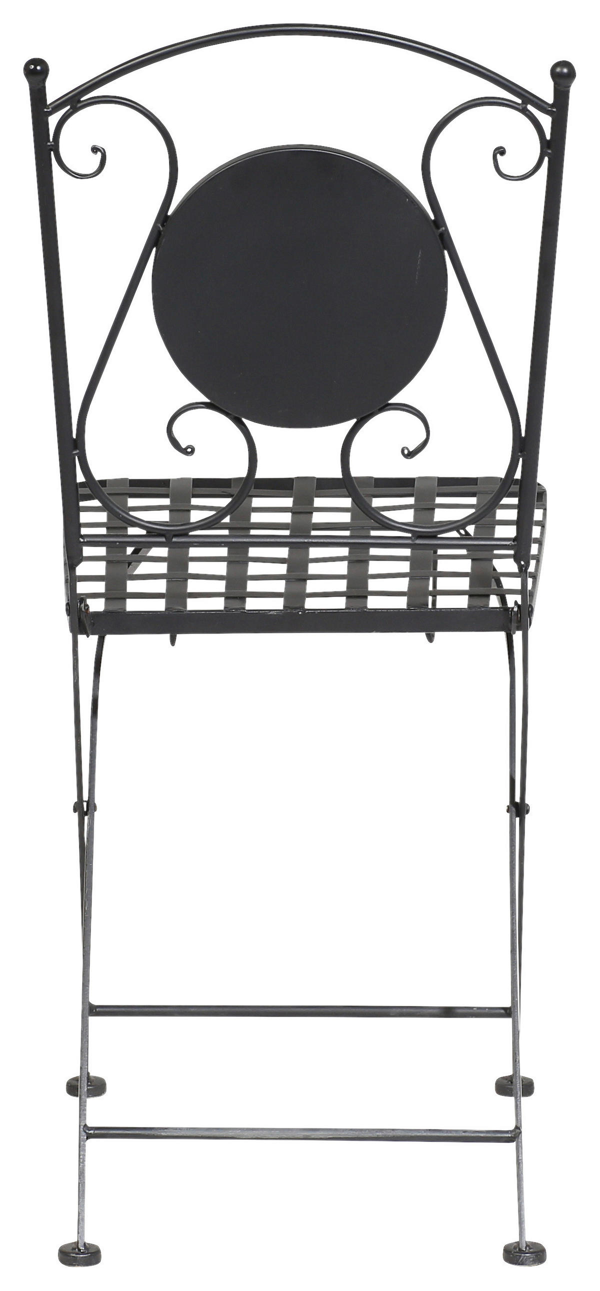 GARTENSTUHL Stahl Multicolor, Schwarz  - Multicolor/Schwarz, MODERN, Keramik/Metall (39/89,5/49,5cm) - Siena Garden