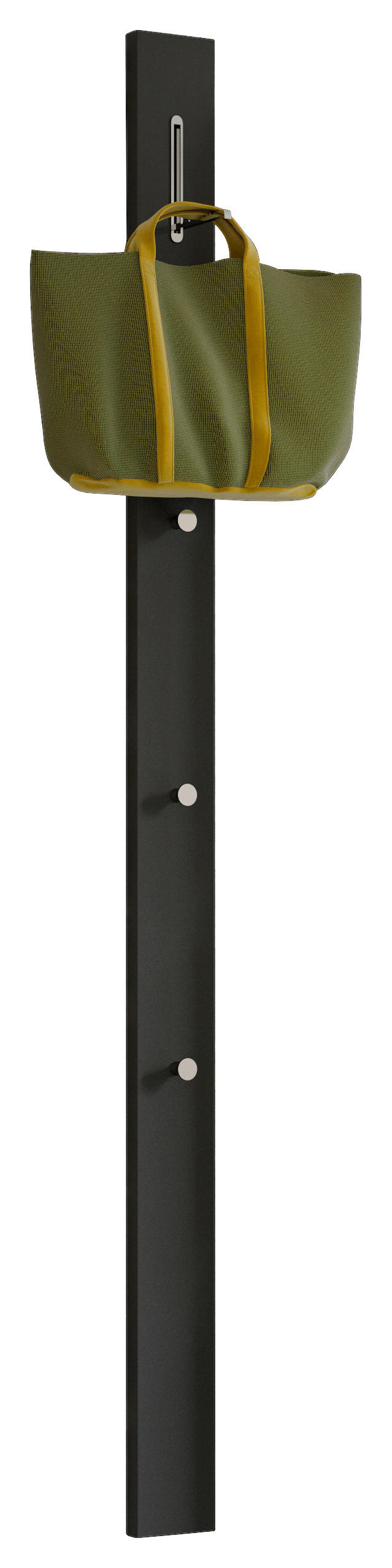 GARDEROBENPANEEL  in 10/165/5 cm  - Anthrazit, Design, Holzwerkstoff/Metall (10/165/5cm) - Moderano