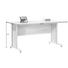 SCHREIBTISCH Alufarben, Eichefarben - Eichefarben/Alufarben, Design, Metall (160/75/80cm) SCHREIBTISCH Alufarben, Eichefarben - Eichefarben/Alufarben, Design, Metall (160/75/80cm)