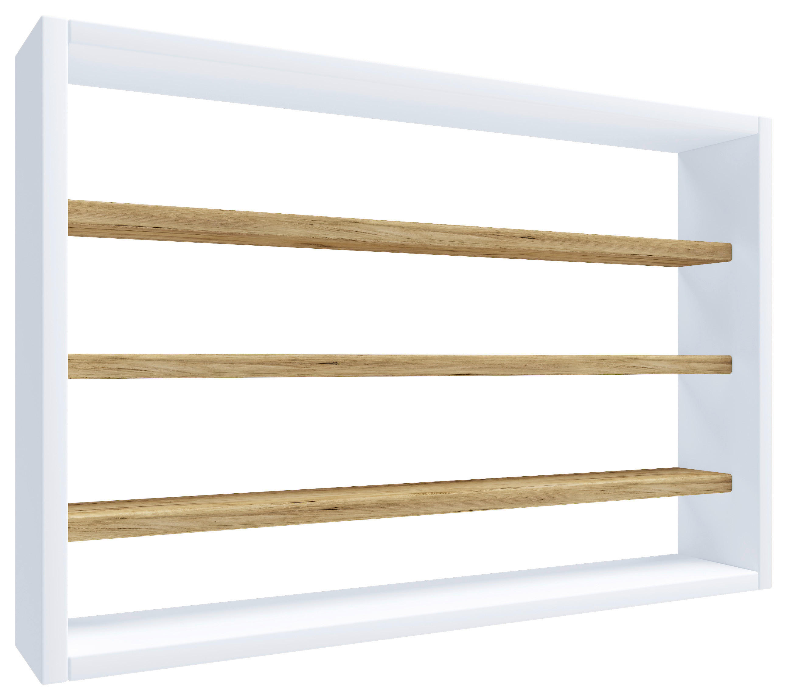 K&Ouml;KSHYLLA 60/40/10 cm i vit, honungsek 40/60/10 cm