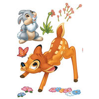 DEKOSTICKER Bambi  - Klar/Braun, LIFESTYLE, Kunststoff (50/70cm) - Komar