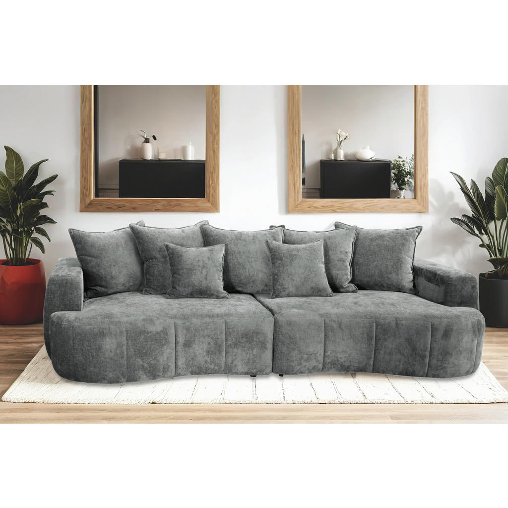 Thumbnail - Livetastic Boxspringsofa, Mintgrün, Textil, 4-Sitzer, Füllung: Schaumstoff, 292x71-99x127 cm, Rücken echt, Wohnzimmer, S...