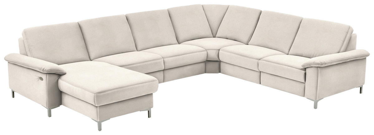 WOHNLANDSCHAFT in Chenille Naturfarben  - Alufarben/Naturfarben, Design, Textil/Metall (170/333/265cm) - Dieter Knoll