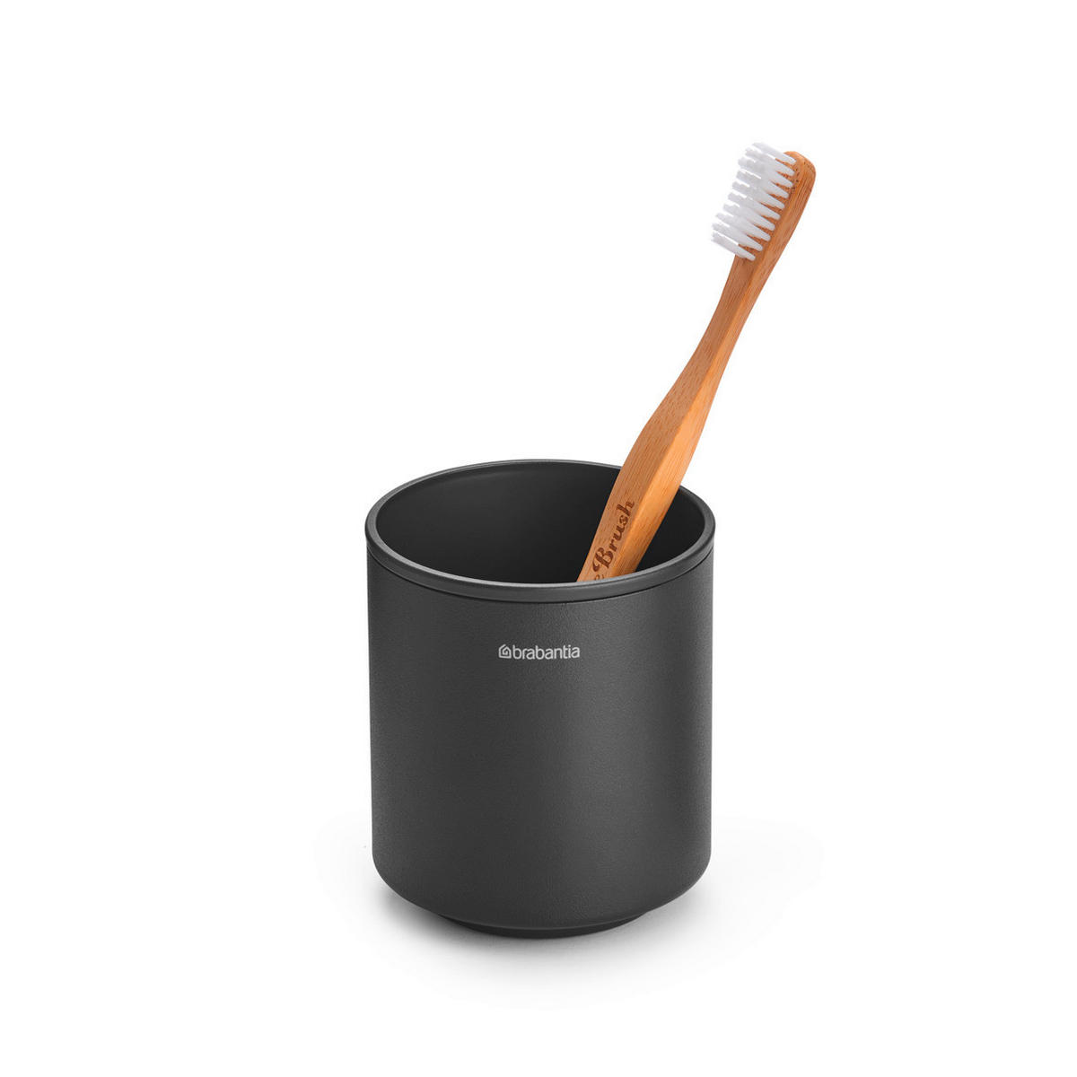 LONČEK ZA ZOBNE ŠČETKE - siva, Basics, kovina/umetna masa (8.1/9.4/8.1cm) - Brabantia