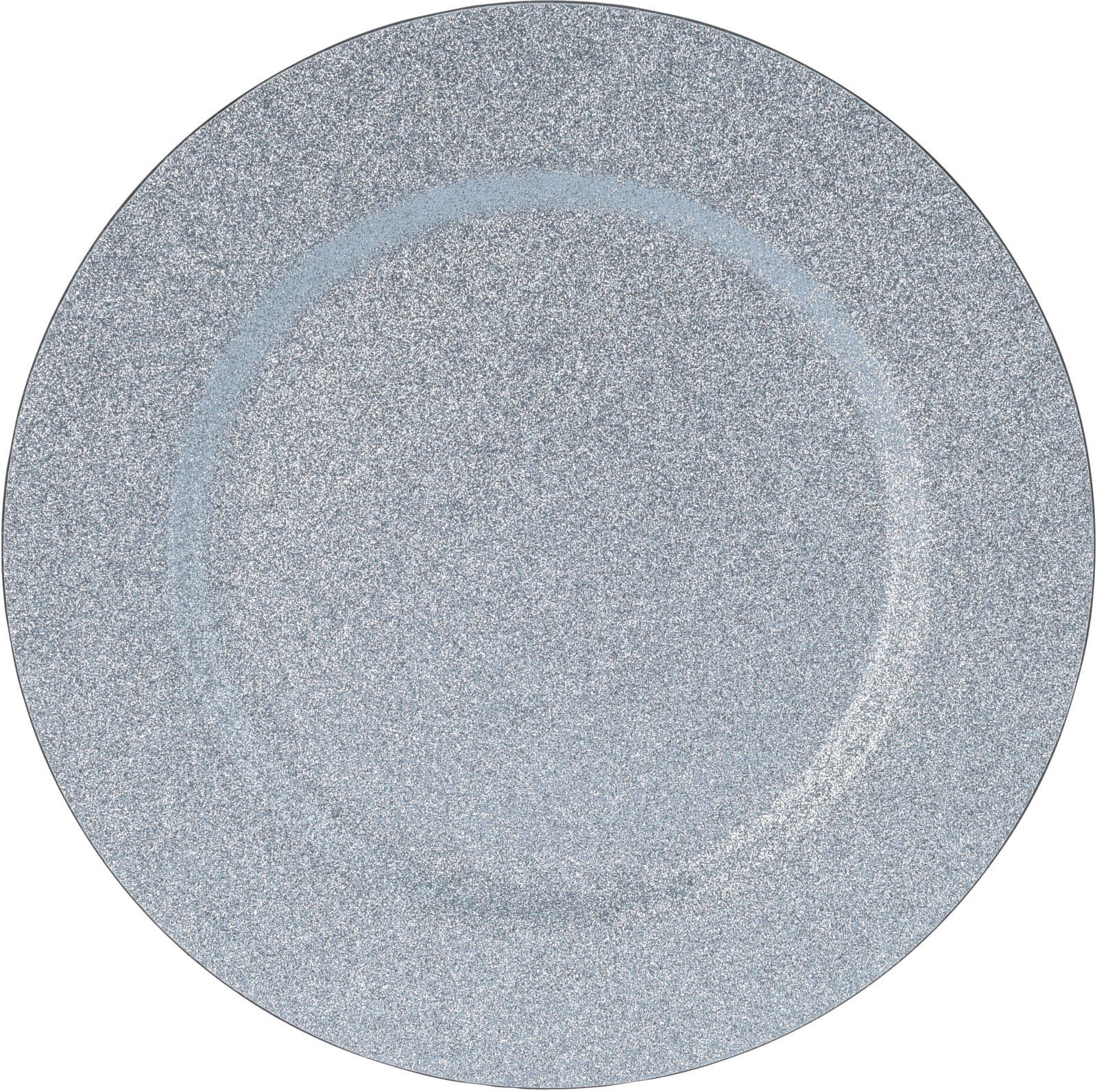 MĚLKÝ TALÍŘ, plast, 33 cm - barvy stříbra, Design, plast (33cm)