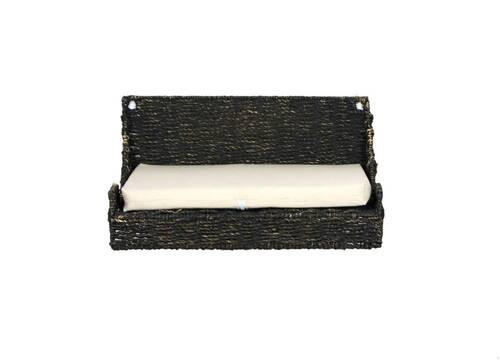 WANDMULDE - Schwarz, Naturmaterialien/Metall (40/25/15cm)