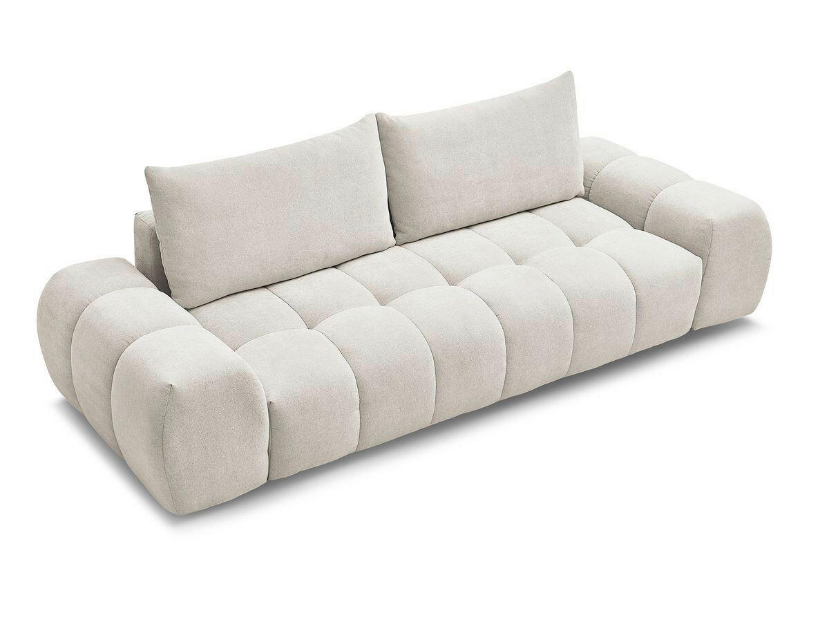 3-SITZER-SOFA EVEREST Struktur Beige  - Beige/Schwarz, MODERN, Kunststoff/Textil (278/90/115cm)