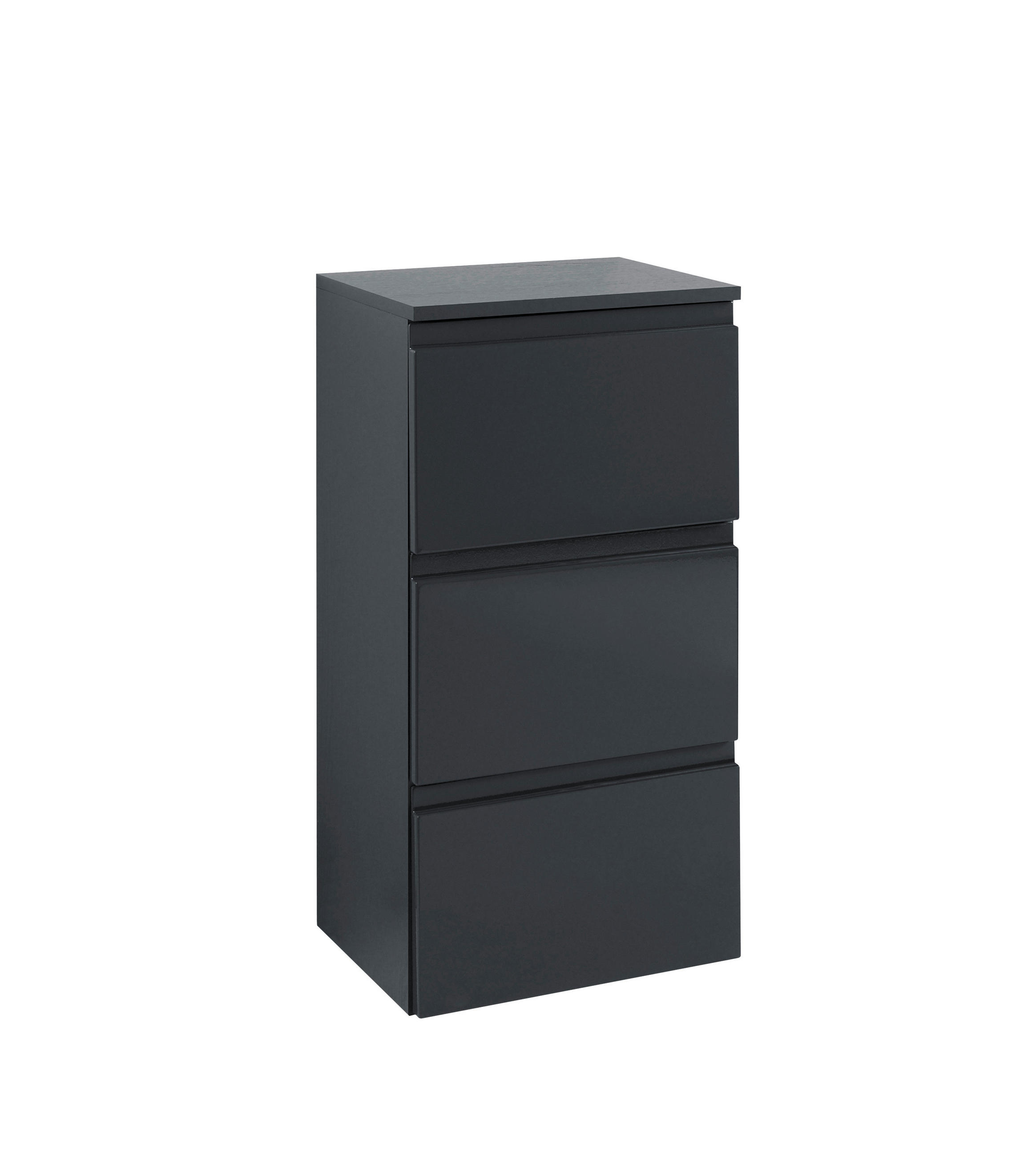UNTERSCHRANK 40/79/35 cm  - Graphitfarben/Grau, Design, Holzwerkstoff (40/79/35cm) - Held