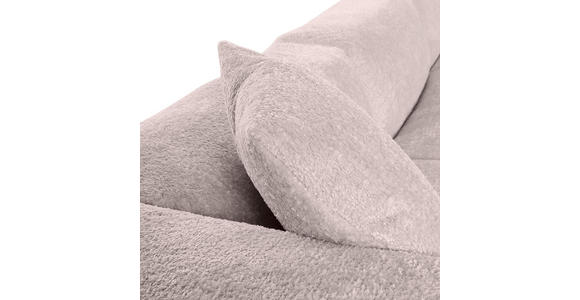 BIGSOFA Chenille Rosa  - Schwarz/Rosa, MODERN, Kunststoff/Textil (234/66/178cm) - Carryhome