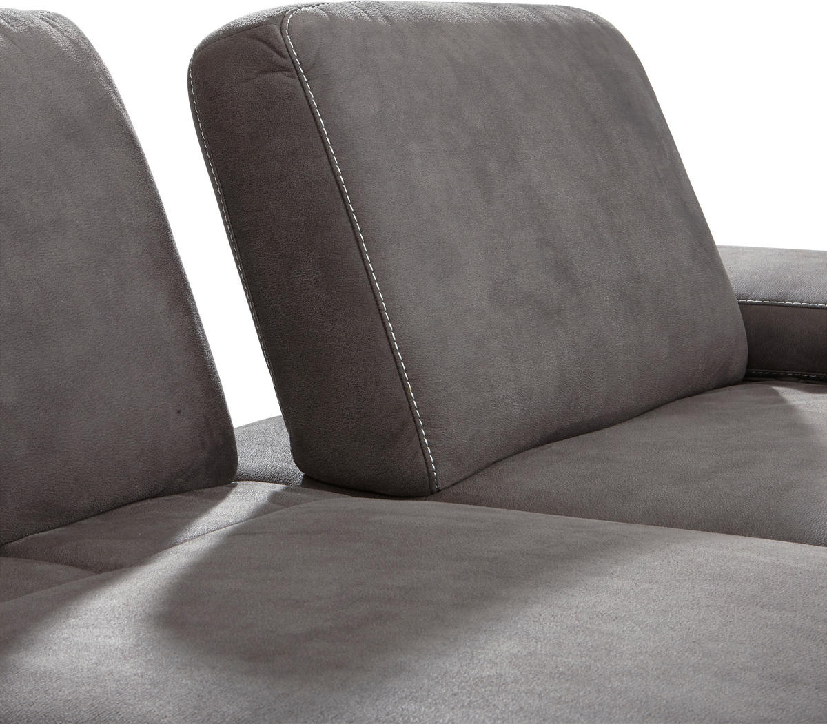 ECKSOFA 16580 Sprint in Mikrofaser Mokka  176/298 cm  - Beige/Bronzefarben, Natur, Textil/Metall (176/298cm) - Valnatura