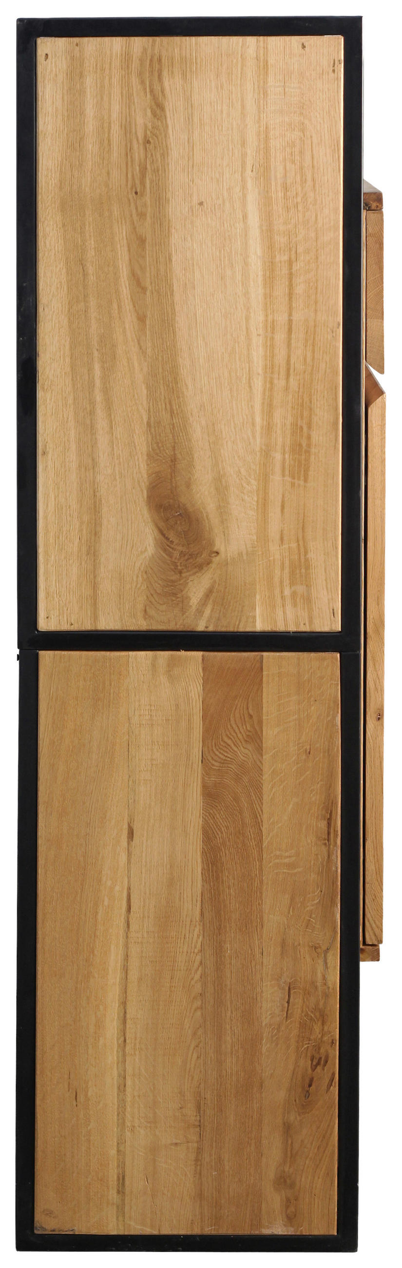 HIGHBOARD  120/130/40 cm 2 Schublade(n)  - Eichefarben/Schwarz, LIFESTYLE, Holz/Metall (120/130/40cm) - Landscape