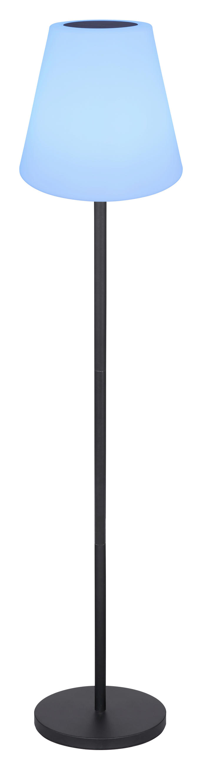 SOLARLEUCHTE 34/150 cm   - Opal/Schwarz, Basics, Kunststoff/Metall (34/150cm) - Globo