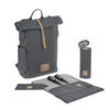 WICKELRUCKSACK Rolltop  - Anthrazit, Trend, Textil (30/14,5/46cm) - Lässig
