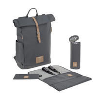 WICKELRUCKSACK Rolltop  - Anthrazit, Trend, Textil (30/14,5/46cm) - Lässig