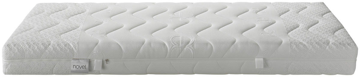KALTSCHAUMMATRATZE 90/200 cm Höhe ca. 19 cm  - Weiss, Konventionell, Textil (90/200cm) - Novel
