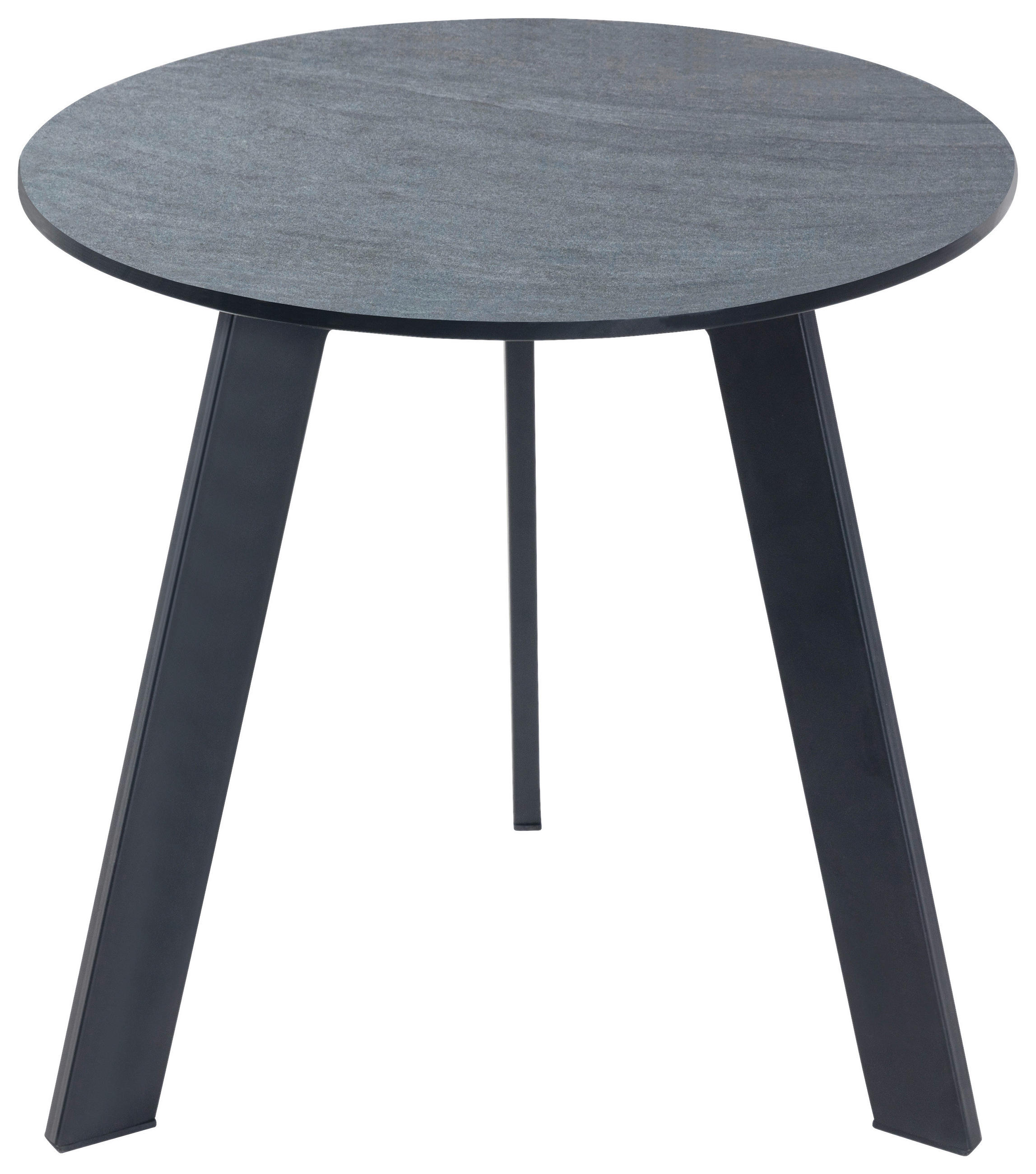 Couchtisch in Metall, Kunststoff, Glas 45/45/45 cm