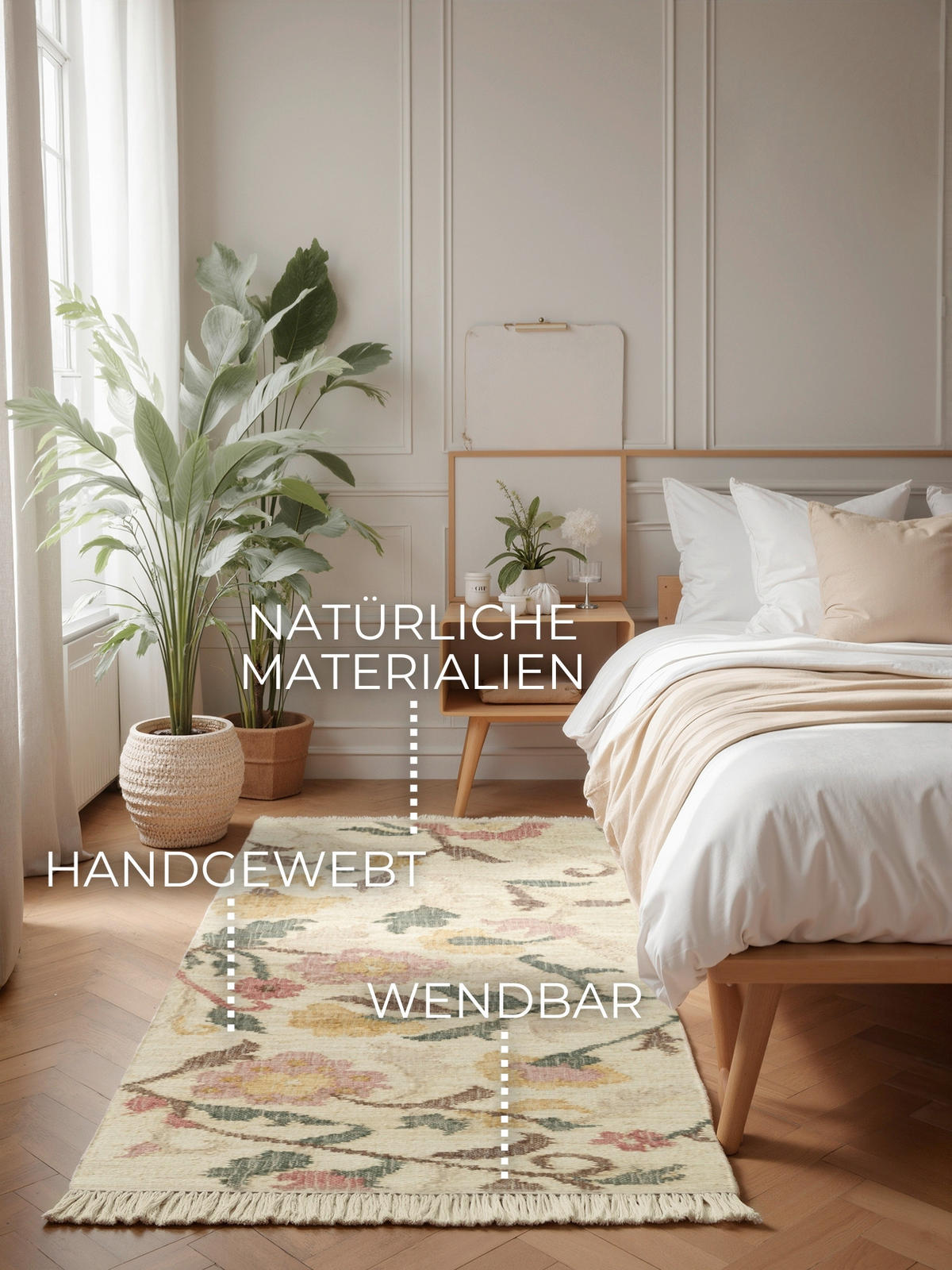 LÄUFER 80/200 cm Roya  - Multicolor/Creme, Basics, Textil (80/200cm) - Elle Decoration