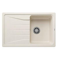 SPÜLE Sona  - Weiß, Basics, Stein (78/22,8/50cm) - Blanco