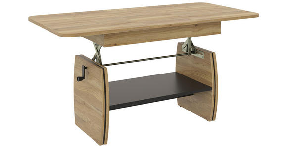 COUCHTISCH 95-125/60/51,5-61,5 cm rechteckig Eichefarben  - Eichefarben, KONVENTIONELL, Holzwerkstoff (95-125/60/51,5-61,5cm) - Xora