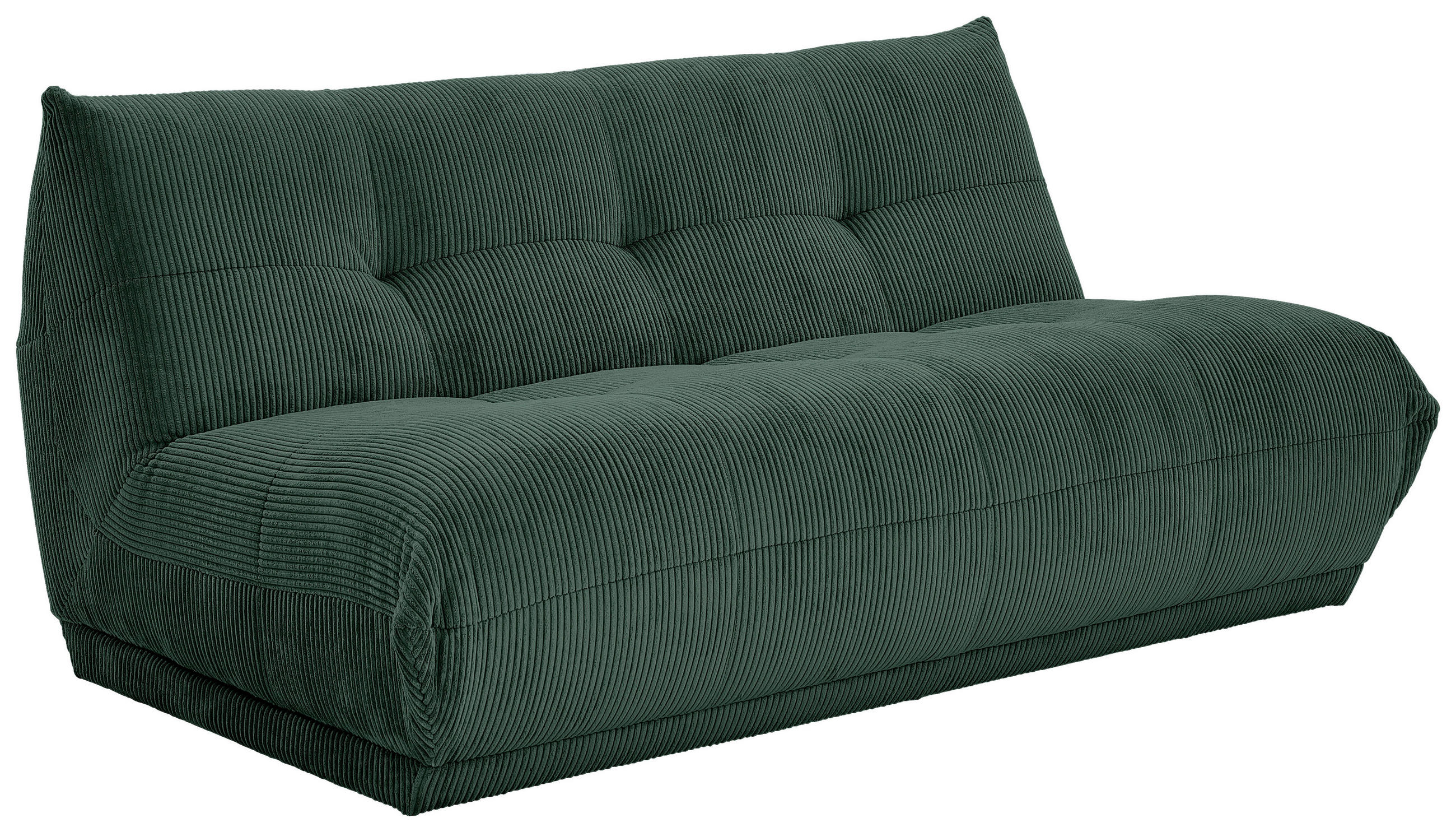 SOFAELEMENT GISELLE Cord Dunkelgrün  - Dunkelgrün, Trend, Textil (180/80/112cm) - Livetastic