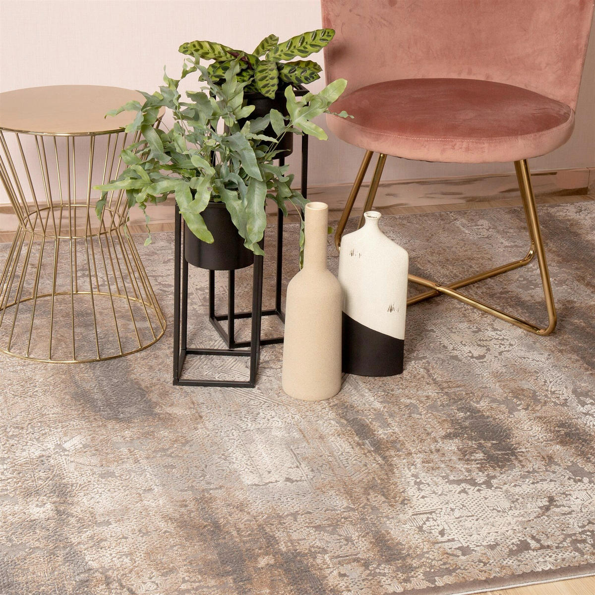 FLACHWEBETEPPICH 120/170 cm Taupe  - Taupe, Basics, Textil (120/170cm) - Kayoom