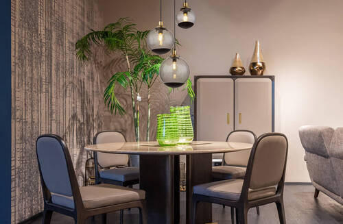 HÄNGLAMPA 51/120 cm  - mässingsfärgad/svart, Design, metall/glas (51/120cm) - Globo