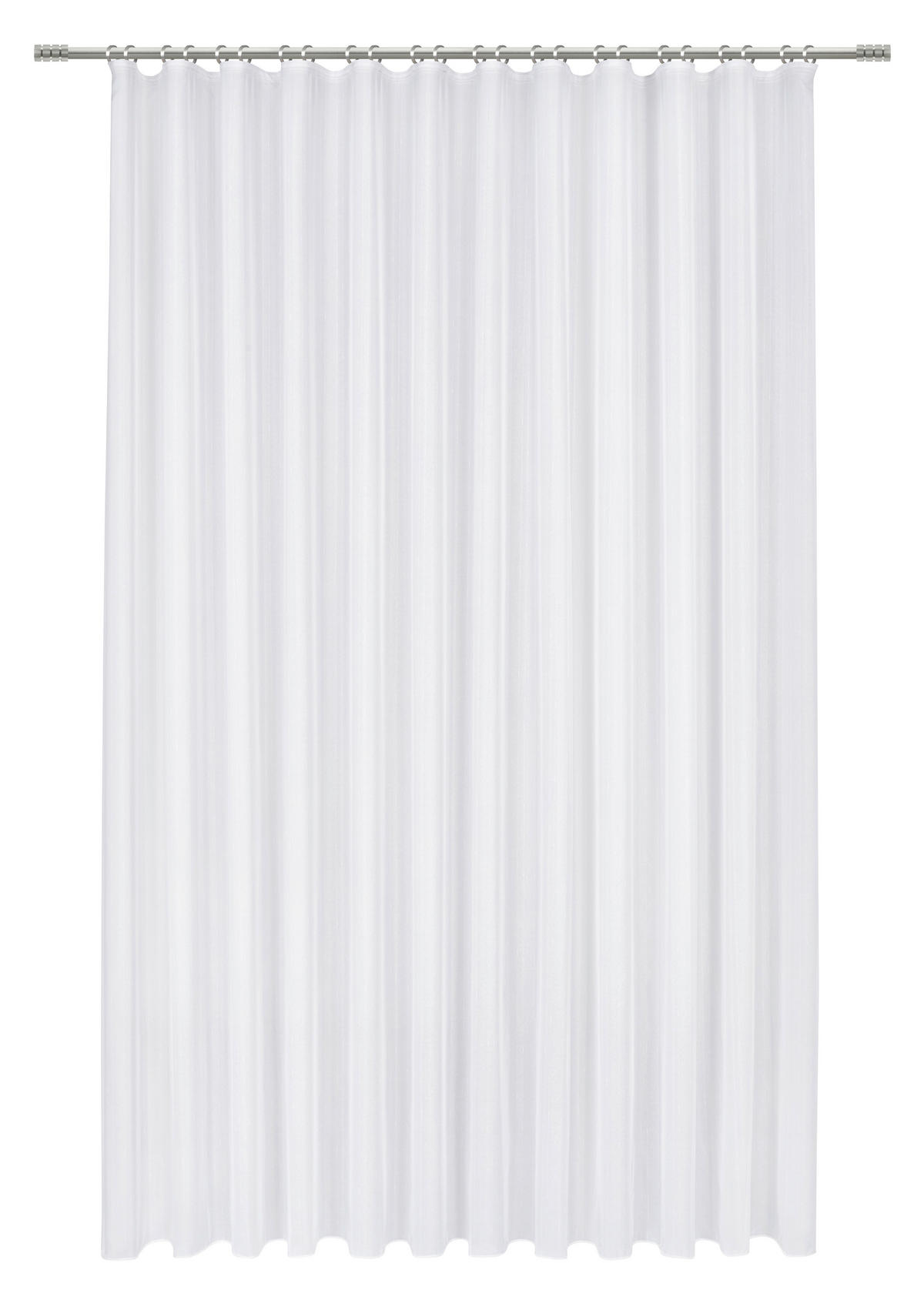 KÉSZFÜGGÖNY áttetsző  - fehér, Basics, textil (300/245cm) - Esposa