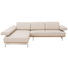 WOHNLANDSCHAFT in Leder Beige - Beige/Alufarben, Design, Leder (237/295cm) - Joop! WOHNLANDSCHAFT in Leder Beige - Beige/Alufarben, Design, Leder (237/295cm) - Joop!