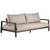 2-SITZER-BANK 207/92/75 cm  in Braun, Creme  - Creme/Braun, MODERN, Textil/Metall (207/92/75cm) - Tierra Outdoor