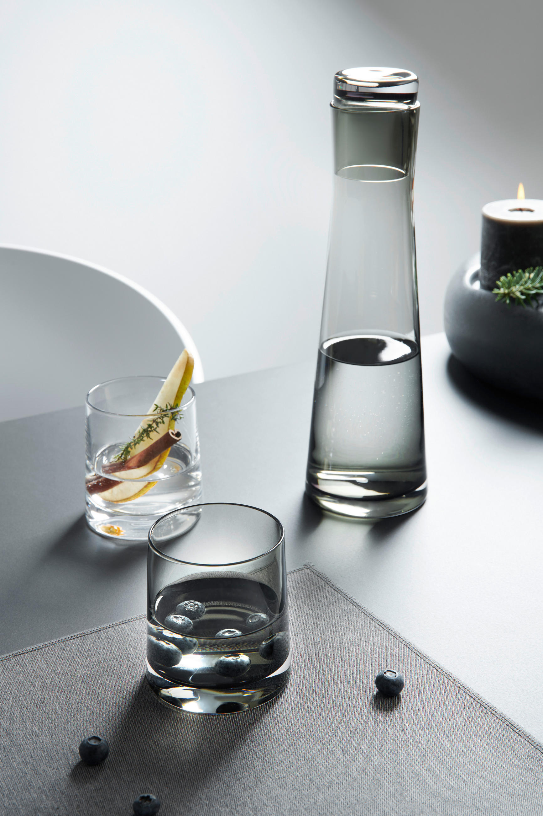 KARAFFE 0,7 L    - Grau, KONVENTIONELL, Glas (9/30cm) - ASA