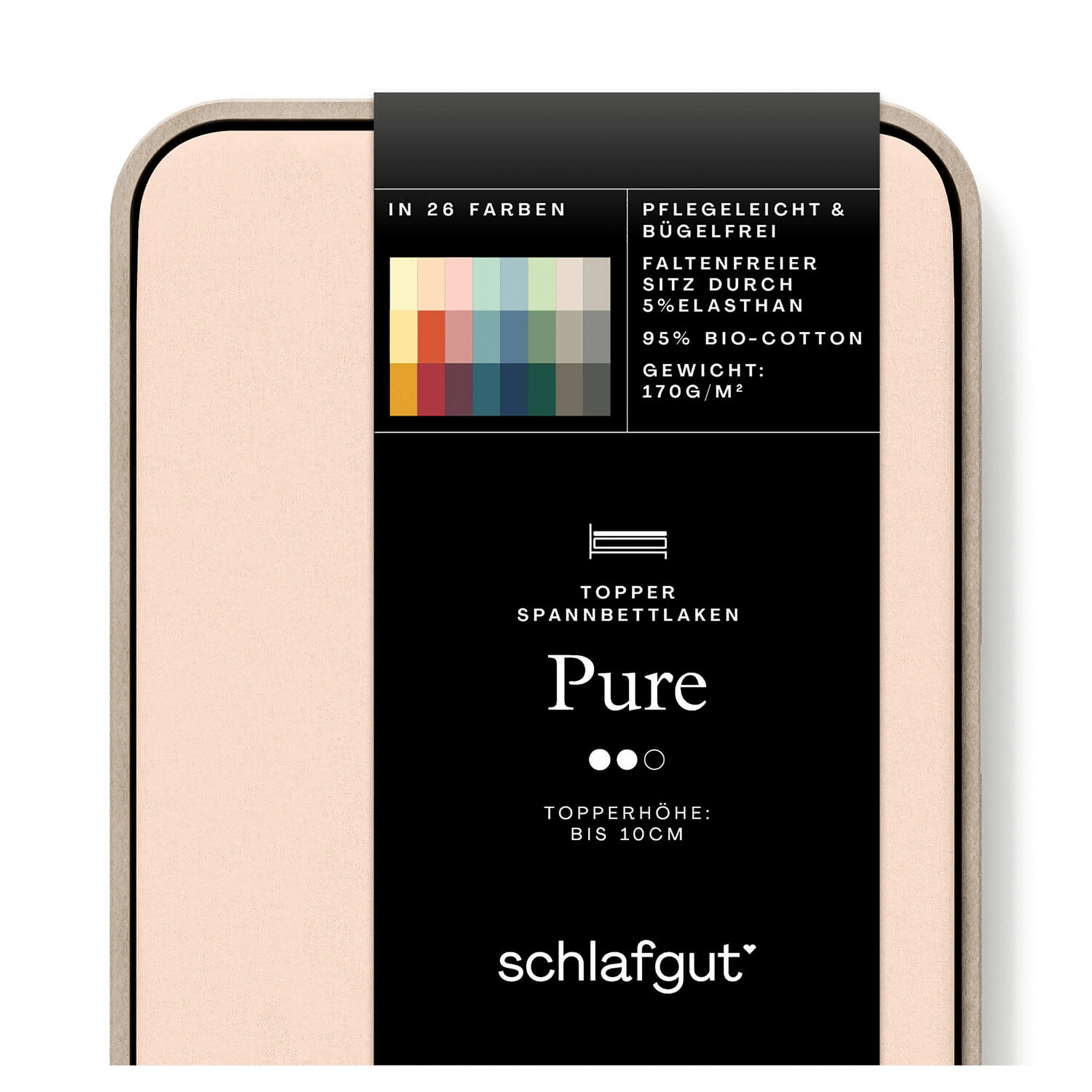 TOPPER-SPANNLEINTUCH 120-130/200-220 cm Jersey - Hellrot, Basics, Textil (120-130/200-220cm) - Schlafgut