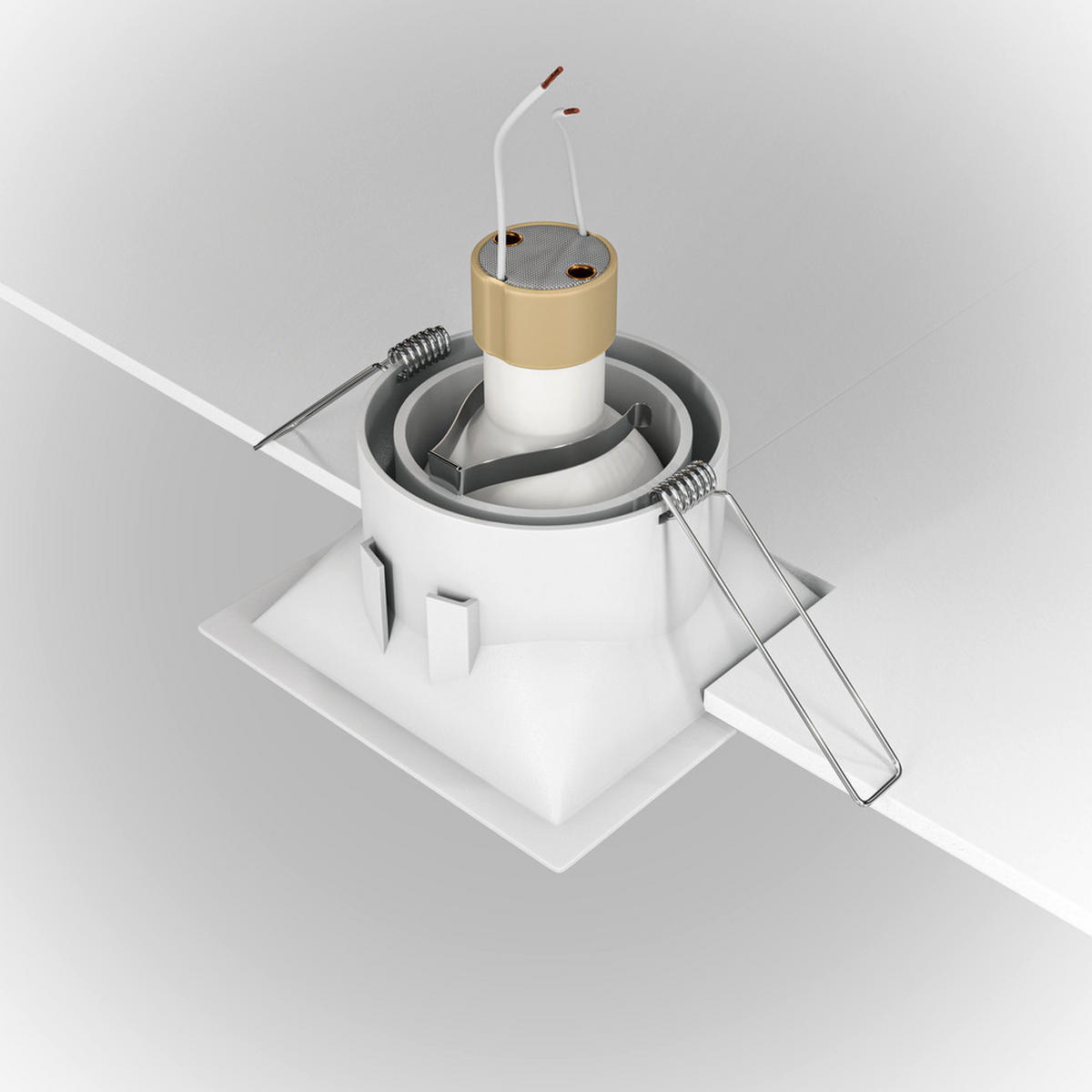 DECKENLEUCHTE    9/9/4,5 cm  - Weiss, Basics, Metall (9/9/4,5cm) - MAYTONI