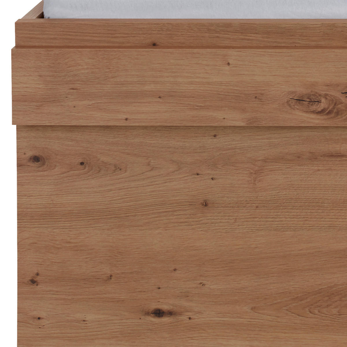 BETT 140/200 cm  in Weiß, Eichefarben  - Eichefarben/Eiche Artisan, MODERN (140/200cm) - Ondega