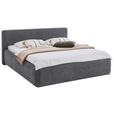 POLSTERBETT 180/200 cm,  in Grau,  - Grau, Design, Textil (180/200cm) - Xora