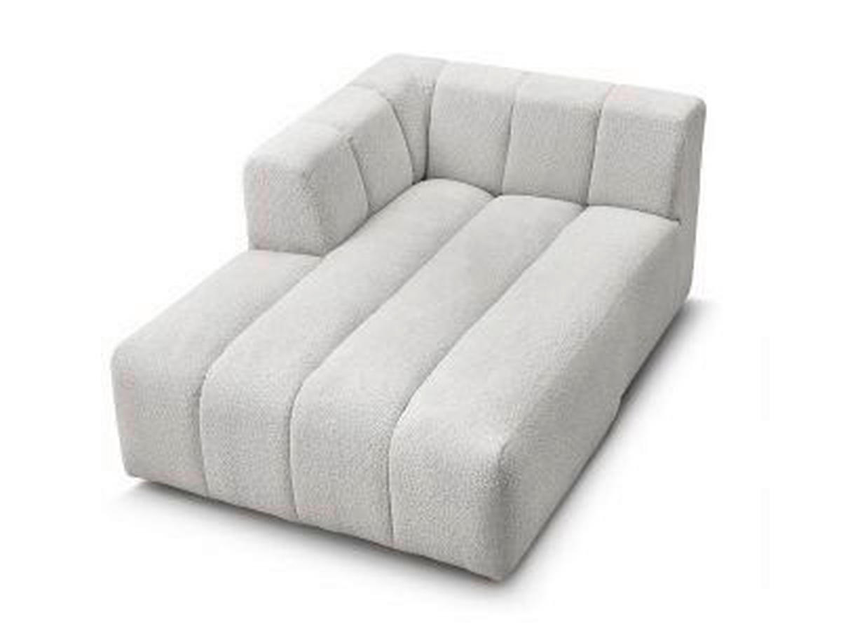 SOFAELEMENT ANNECY Bouclé Hellgrau  - Hellgrau/Schwarz, MODERN, Kunststoff/Textil (120/72/170cm)