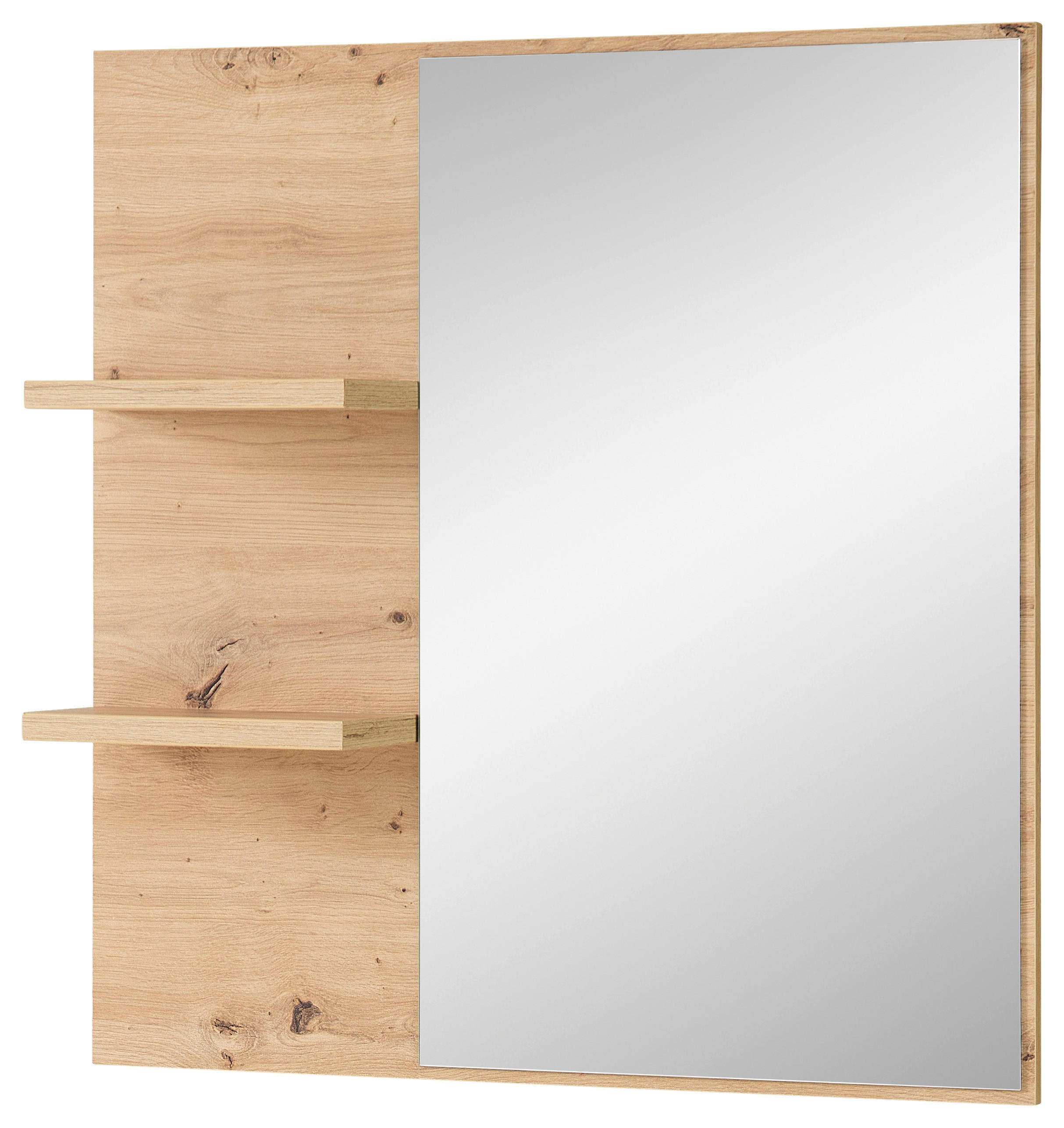 WANDSPIEGEL 78/80/17 cm  - Eiche Artisan, Design, Glas/Holzwerkstoff (78/80/17cm) - Xora